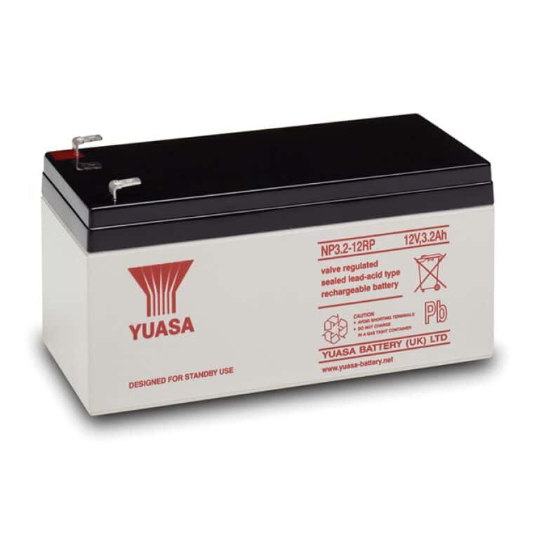 thumbnail image 2 of YUASA NP3.2-12 12V 3.2Ah Battery – Replacement For 2.8Ah & 3.3Ah Burglar Alarm Batteries 2 of 6
